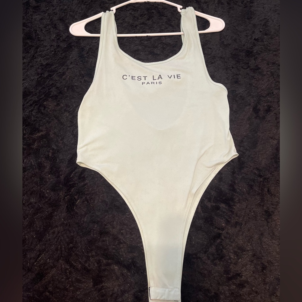 C’est la vie high cut bodysuit